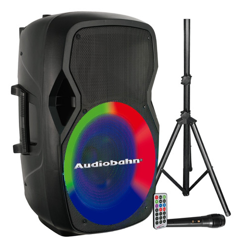 Bafle Recargable De 15  Profesional Rgb Lighting Audiobahn