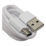 Cabo Usb Tipo C Para Galaxy S8 S9 M30 A51 A50 A31 A30s A20s Cor Branco