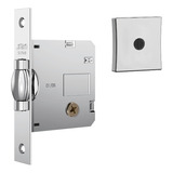 Fechadura Rolete Stam 1005 Tetra Roseta Quadrada Inox