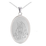 Collar Virgen Señora De Los Milagros Medalla + Estuche