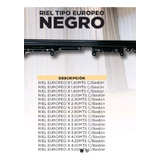 Riel Europeo Negro X 2.80 Mts