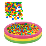 Piscina Inflable De Bebe De 60 Cm +100 Pelotas De 5cm