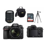 Nikon D7500 18-140mm Ed Vr + Bolsa+trip+cartão 64gb - Nova