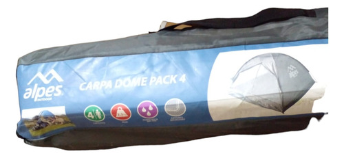 Carpa Alpes Dome Pack 4 Personas 