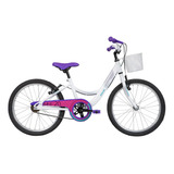 Bicicleta Infantil Feminina Aro 20 Ceci Caloi Branca