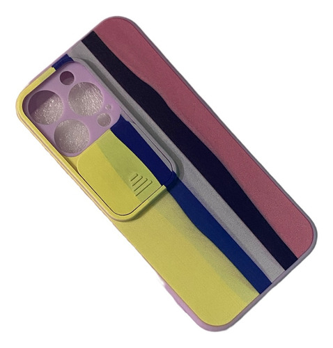 Funda Silicona Multicolor Cubre Cámara Para iPhone 13 Pro 