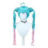 Vocaloid Hatsune Miku Halloween Cosplay Peluca Pelo 100cm