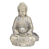 Estatua De Buda Para Jardín, Hogar, Con Energía Solar, Zen,