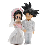 Figuras Dragón Ball Boda Goku Y Milk -- Anime - Coleccion 