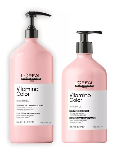 Shampoo X1500ml Y Aco X750ml Vitamino Color Loreal