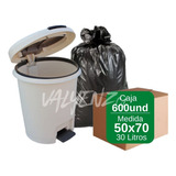 Bolsa De Basura 50x70 30l Caja De 600uds - Al Mayor