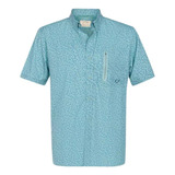 Gillz Camisa De Pesca Tejida De Aguas Profundas Para Hombre 