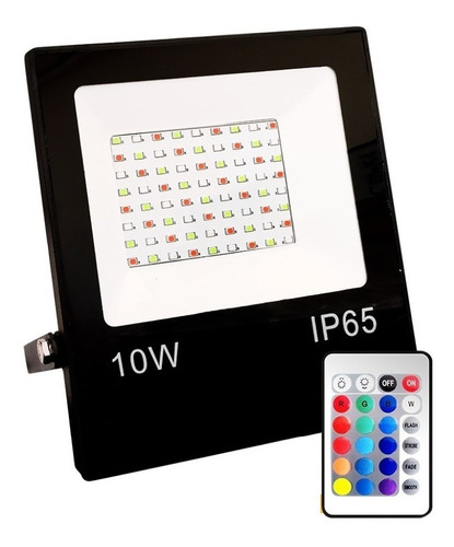 Reflector Proyector Led Rgb 30w C/control Remoto Exterior