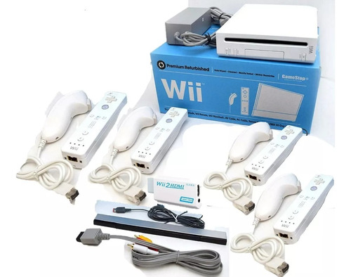 Nintendo Wii 1tb Discoduro 4 Controles Hdmi 4 Volantes 