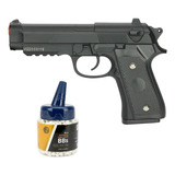 Pistola Airsoft Pt92 V22 Full Metal Spring 6mm + 1000bbs