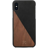 Funda Para iPhone X/xs - Negra/madera Woodcessories