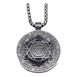 Collar Talismán Sello Solomon Hexagrama Kabbalah Protección