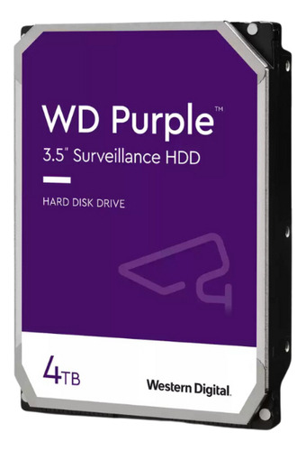 Disco Rigido Sata Western Digital 4tb Purple Surveillance