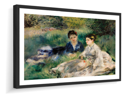 Quadro Decorativo Renoir Mulheres Na Grama 92x75