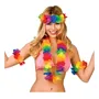 10 Set Hawaiano Colgantes Hawaianos Fluo Collar Pulseras Vincha Multicolor