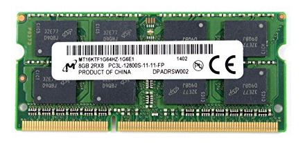 Memoria Ram Laptop 8gb Ddr3-1600 1600mhz Mt16ktf1g64hz-1g6e1