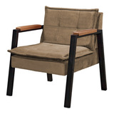 Cadeira Poltrona Para Recepção Decorativa Confortável 