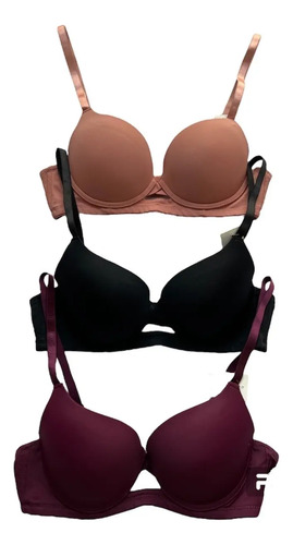 Paquete De 3 Full Cup Push Up Bra | Meses sin interés