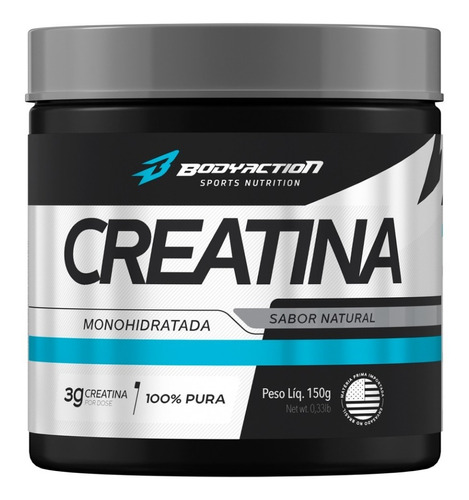 Creatina Monohidratada 150g 100% Pura - Bodyaction Tradicional