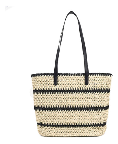 Yxcxgo Bolso De Playa Para Mujer Bolso De Hombro De Paja Gra