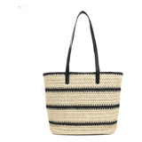 Yxcxgo Bolso De Playa Para Mujer Bolso De Hombro De Paja Gra