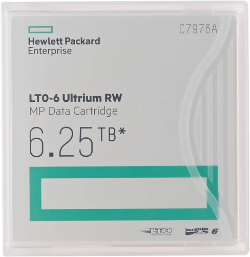 Lto-6 Ultrium Rw  Hp  Mp Data Cartridge 6.25 Tb*  C7976a
