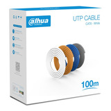 Bobina Utp Dahua Cat6 100m Blanco Cat6 100% Cobre 