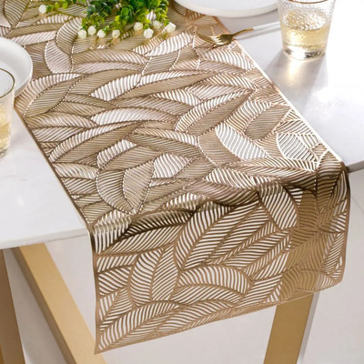 Bandera Mesa Larga Dorada Decoración Restaurante 180x35cm | MercadoLibre
