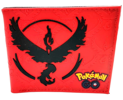 Cartera De Team Valor - Roja - Silicón - Pokemon Go - Bonita