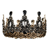 Corona King Para Hombre Y Mujer, Cristal Barroco Vintage Con