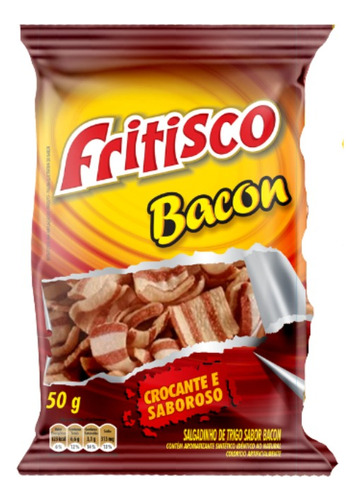 Fritisco - Salgadinho De Bacon 50g (15 Pacotes)