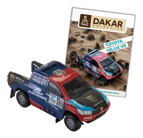 Dakar. Toyota Hilux V8 # 305 (2017). Nani Roma. Esc. 1/43