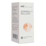 Gea Vitamina D3 800 Ui / 4 Gotas 10 Ml