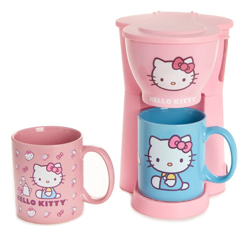 Cafetera Hello Kitty Con 2 Tazas Uncanny Brands