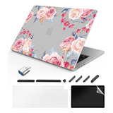 Funda Compatible Con Macbook Air 13.6 Pulgadas - Rosa Flor