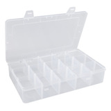 Hlotmeky Caja Organizadora De Plstico, 15 Rejillas Grandes,