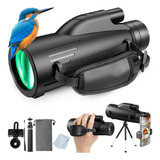 Telescopio Monocular Hd 80x100, Monoculares Para Adultos De.