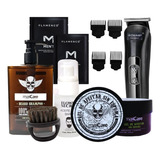 Kit Sencillo Shampoo Aceite De Barba Mascarillas