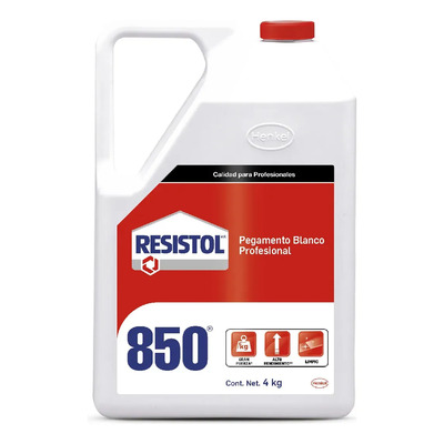 Resistol 850 pegamento profesional para madera blanco 4 kg | Envío gratis