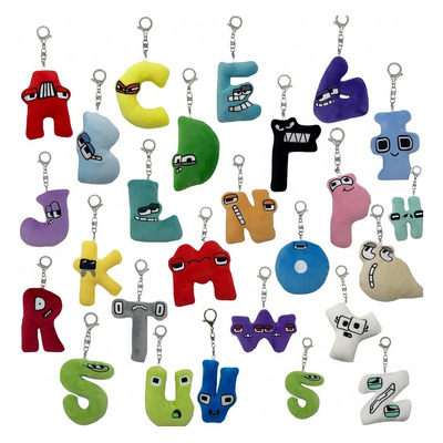 26 Llaveros De Felpa Alphabet Lore, Colgantes De Regalo | Meses sin interés