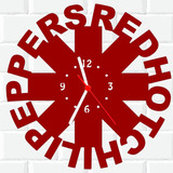 Relógio De Madeira Mdf Parede | Red Hot Chili Peppers 2