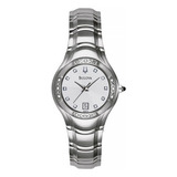 Relógio Feminino Bulova Com 22 Diamantes Wb29278s Calendário