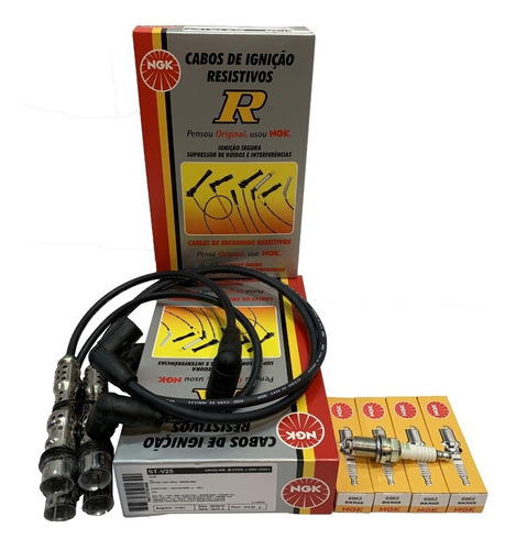 Kit Juego Cables Ngk + Bujias Ngk Bkr6e Gol Trend 1.6 8v