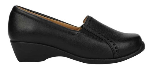 Zapato De Dama Confort  Efe 6720  Doble Ancho Color Negro