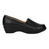 Zapato De Dama Confort  Efe 6720  Doble Ancho Color Negro